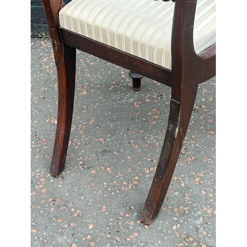 280 - Two early 19th century mahogany side chairs. George IV and William IV.