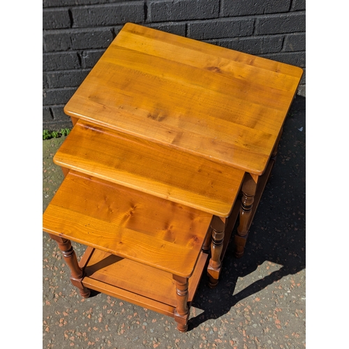 282 - Pine nest of tables
