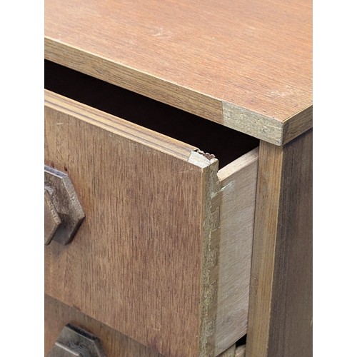 286 - A teak chest of drawers, C.1960. 69cm x 41.5cm x 109cm 7
