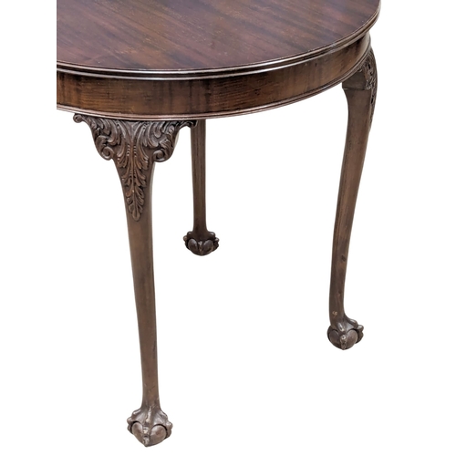 61 - An Early 20th Century Chippendale Revival mahogany window table / centre table. 69x69.5cm