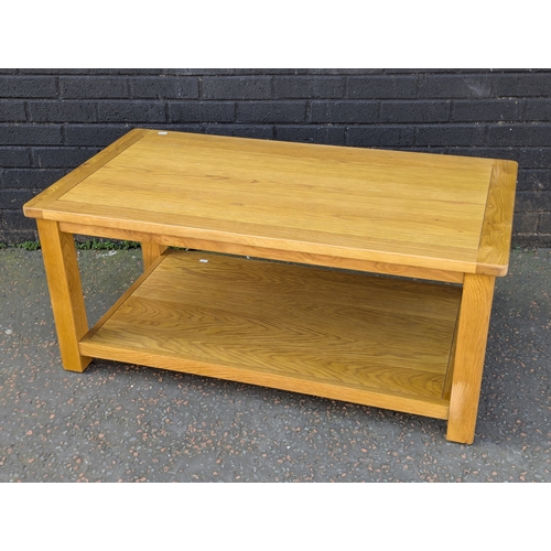 292 - Oak coffee table, 110x60x48.5cm