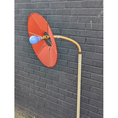 392 - Mid century swan neck standard lamp