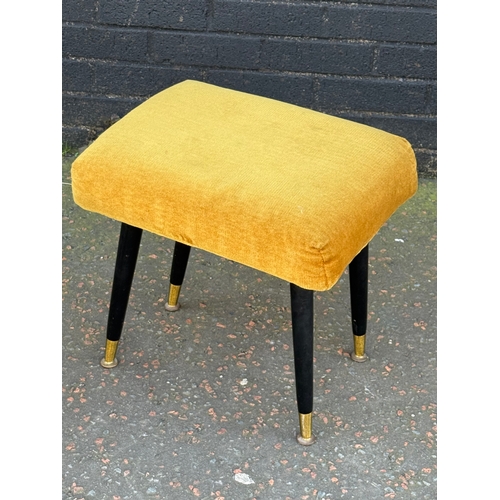 125 - A pair of 1960’s footstool. 42x33x40cm.