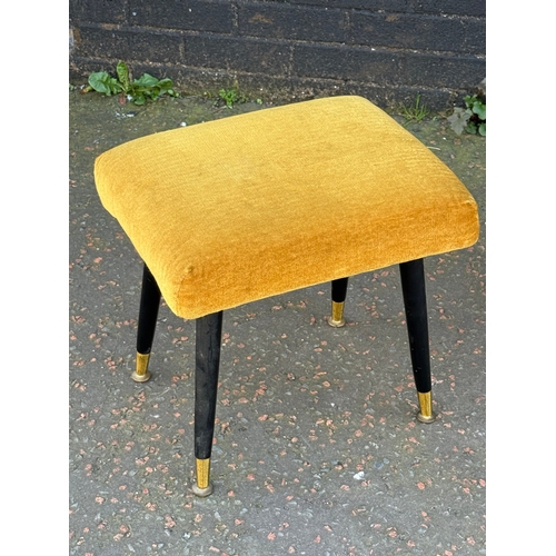 125 - A pair of 1960’s footstool. 42x33x40cm.