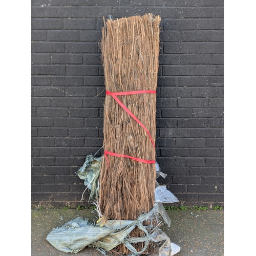 297 - Garden brushwood fence
