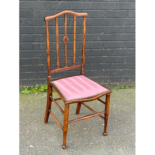 394 - An Edwardian side chair.