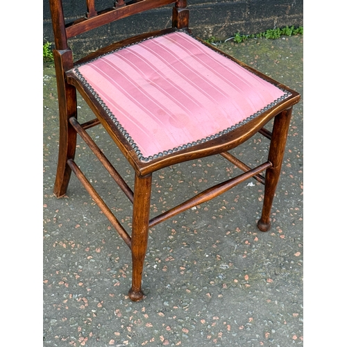 394 - An Edwardian side chair.