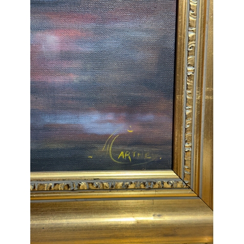 240 - A still life oil on canvas. Signed Cartney. Frame 63.5x75cm.