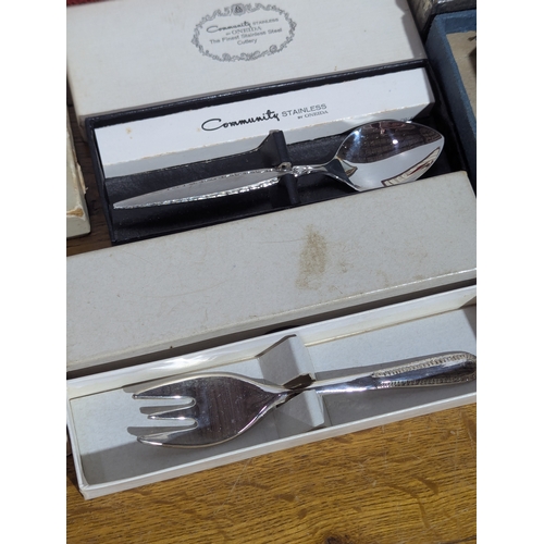 242 - Quantity of vintage cutlery sets