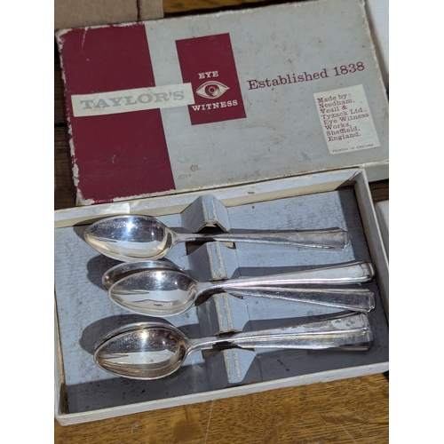 242 - Quantity of vintage cutlery sets