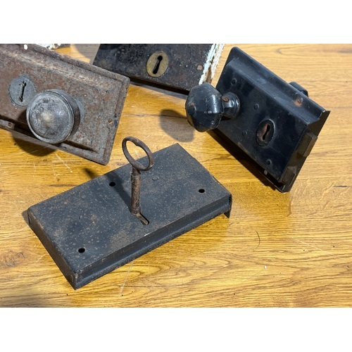 360 - A quantity of rim locks.