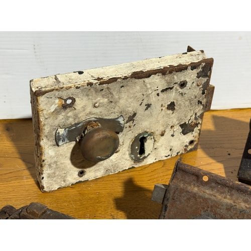 360 - A quantity of rim locks.