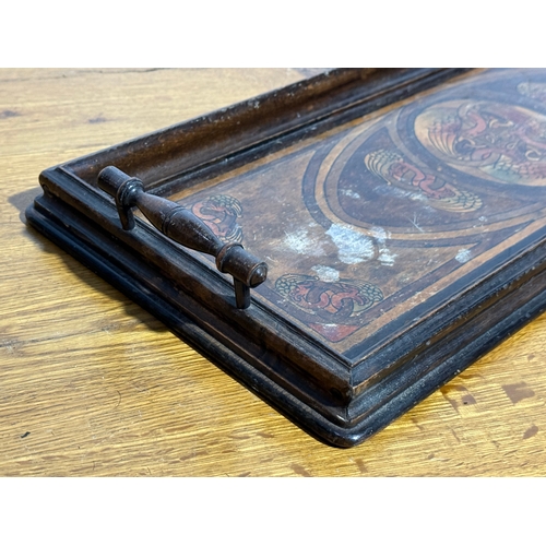 361 - An Arts & Crafts tray. 58x23cm.