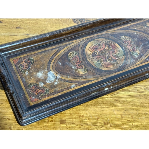 361 - An Arts & Crafts tray. 58x23cm.