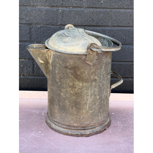 86 - A 3 gallon galvanised milk pale.