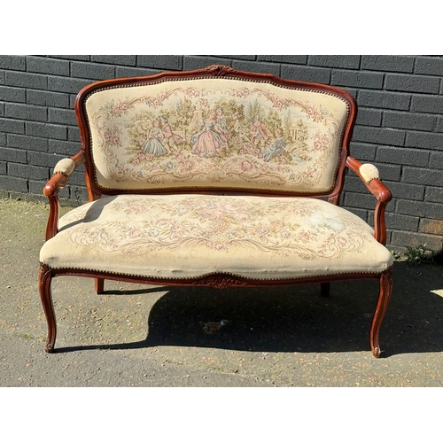 414 - A French style two seater sofa. 122.