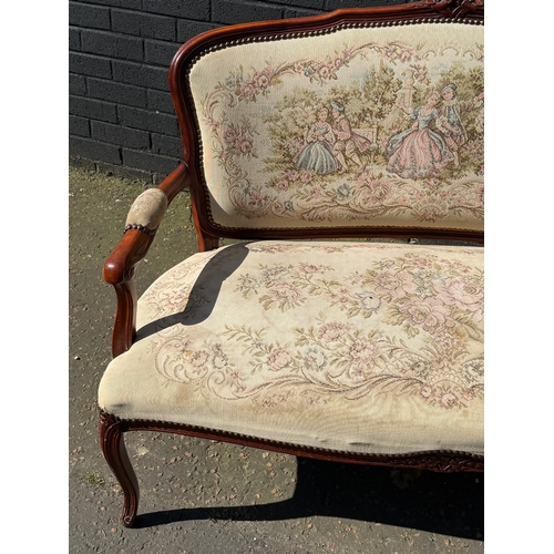 414 - A French style two seater sofa. 122.