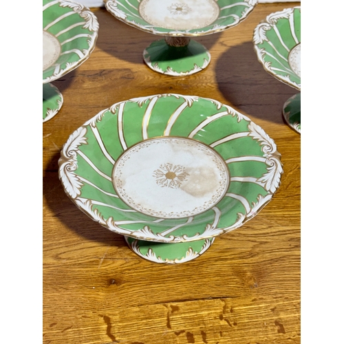 378 - A set of four Victorian dessert compotes.