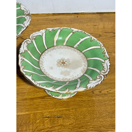 378 - A set of four Victorian dessert compotes.