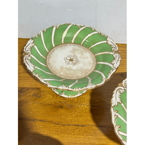 378 - A set of four Victorian dessert compotes.