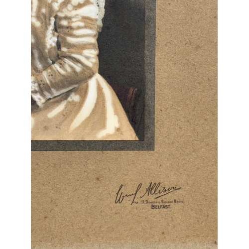 380 - An Edwardian hand tinted photograph. 30.5x25.5cm.