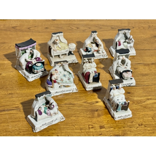 383 - A collection of late 19th century porcelain fairings.