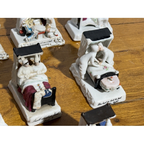 383 - A collection of late 19th century porcelain fairings.