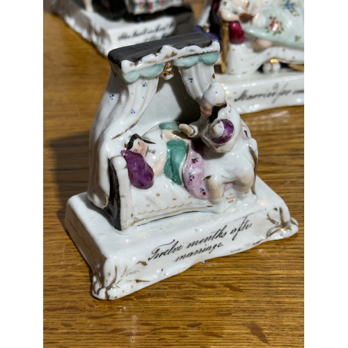 383 - A collection of late 19th century porcelain fairings.