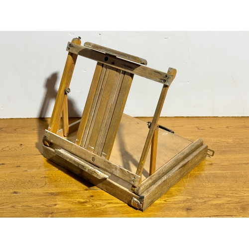 107 - An artist easel box.