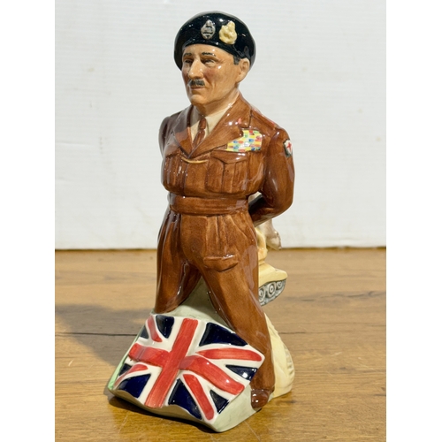 109 - A Kevin Francis Field Marshall Montgomery figurine. Limited edition 280/750. 22cm.