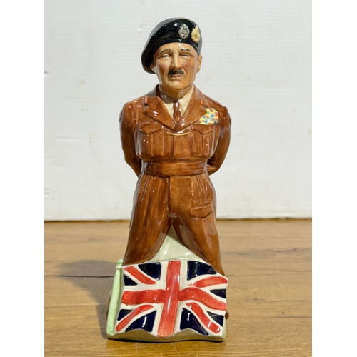 109 - A Kevin Francis Field Marshall Montgomery figurine. Limited edition 280/750. 22cm.