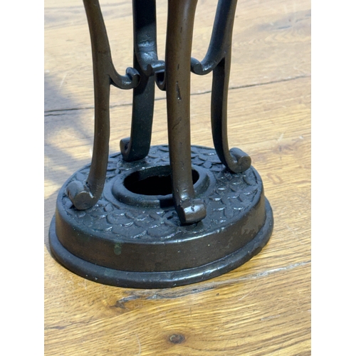 95 - A Japanese bronze koro. 19th century. 25.5cm.