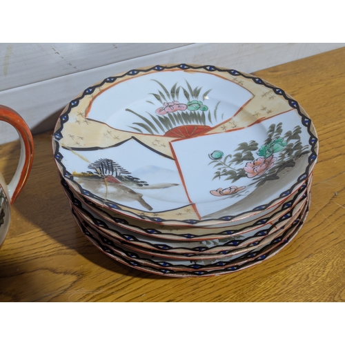 126 - Early 20th century Japanese part tea set