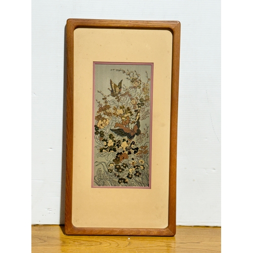 60A - A Wei Tseng Yang etching on sterling silver and copper. 27x51cm.
