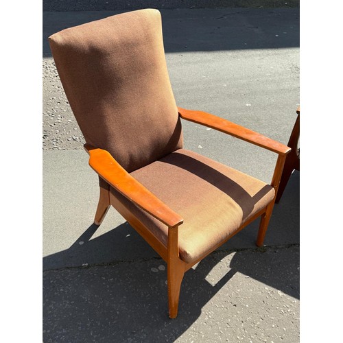 275 - A pair of vintage Parker Knoll armchairs. Model PK988