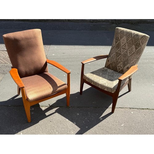 275 - A pair of vintage Parker Knoll armchairs. Model PK988