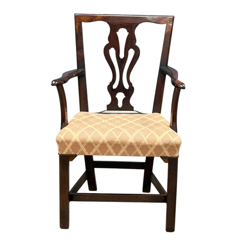 258 - An Early George III Mahogany Armchair. C.1760, 18th Century.