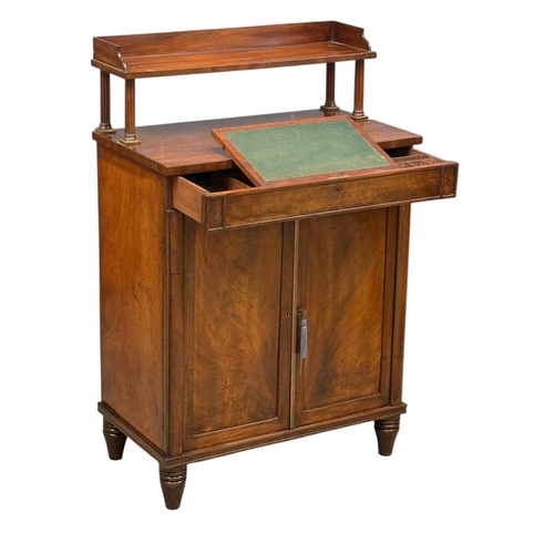 208 - A Small Proportioned Late Regency Mahogany Chiffonier. C.1815-20, Early 19th Century. Gallery back s... 