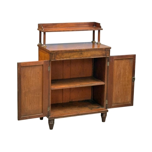 208 - A Small Proportioned Late Regency Mahogany Chiffonier. C.1815-20, Early 19th Century. Gallery back s... 