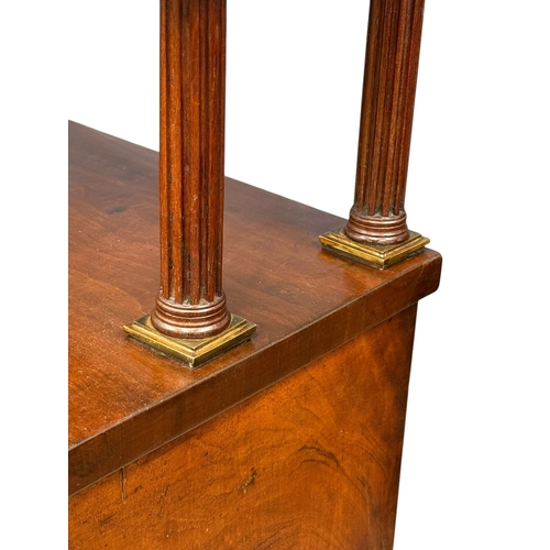 208 - A Small Proportioned Late Regency Mahogany Chiffonier. C.1815-20, Early 19th Century. Gallery back s... 