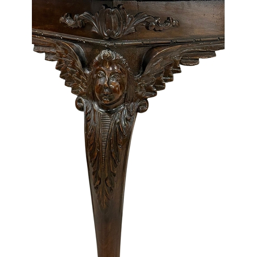 237 - A Quality Irish George III Revival Mahogany Side Table. C.1930, Early 20th Century. 102x61x73cm. 1