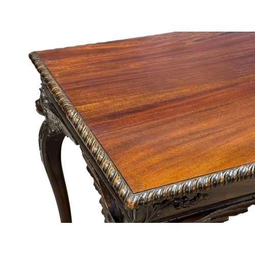 237 - A Quality Irish George III Revival Mahogany Side Table. C.1930, Early 20th Century. 102x61x73cm. 1