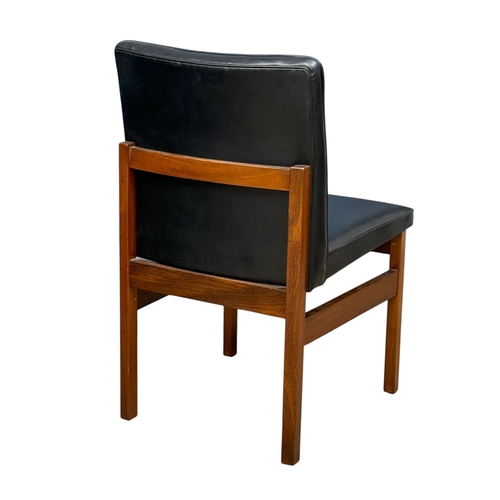 277 - Robert Heritage for Archie Shine, C.1965-70. A Set of Four Teak and Leather Dining Chairs. Designed ... 