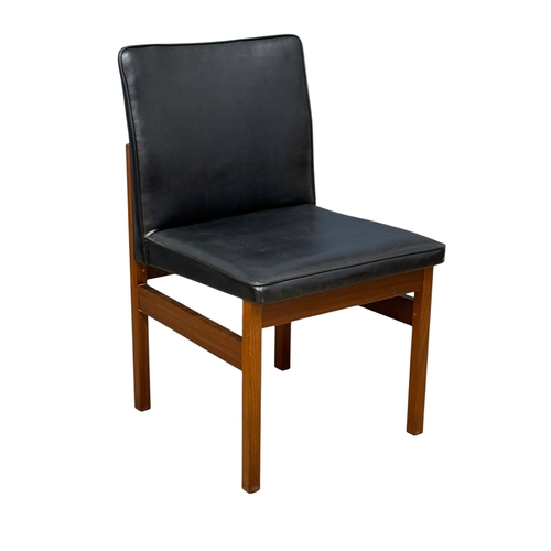 277 - Robert Heritage for Archie Shine, C.1965-70. A Set of Four Teak and Leather Dining Chairs. Designed ... 