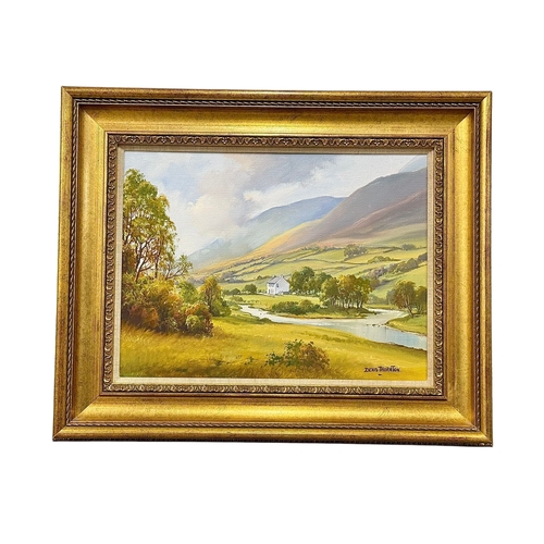 203 - Denis Thornton (1937-1999) An Oil on Canvas. Glenelly Valley, Co. Tyrone. 41x31cm. Frame 56x46cm.