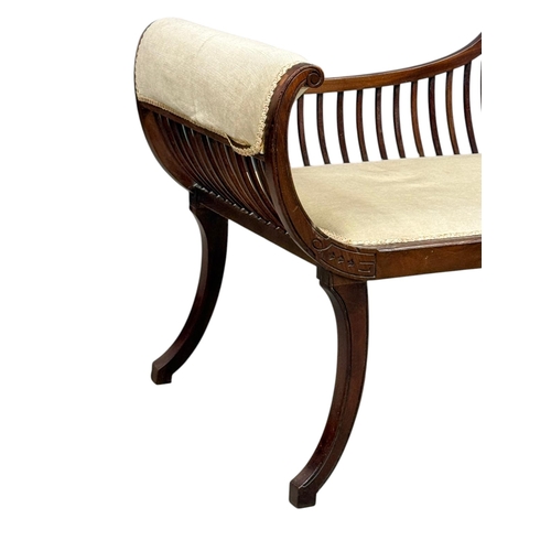 215 - An Edwardian Mahogany Framed Parlour Sofa. C.1905. 160cm.