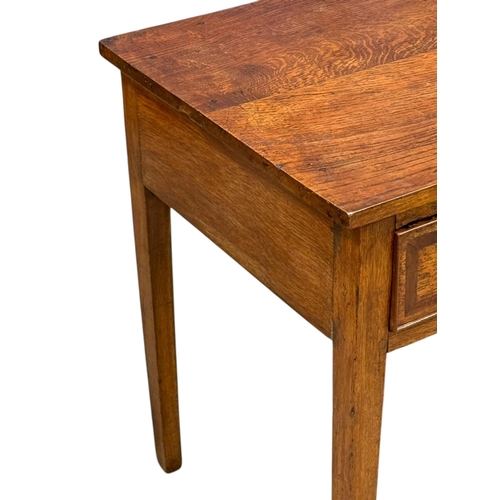 216 - A George III Oak Side Table. C.1780, Late 18th Century. 91.3x53.5x72cm.