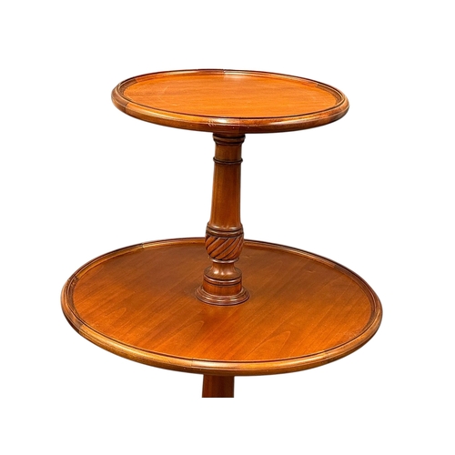 253 - A Large Georgian Style Mahogany Three Tier Dumbwaiter. 86x161cm.