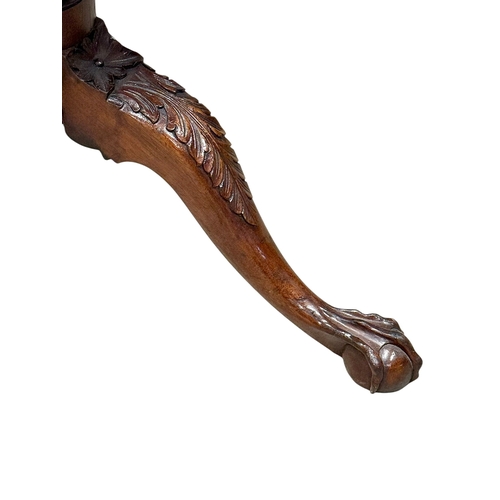 254 - A Large Chippendale Style Mahogany Tilt Top Pedestal Table. 84x75cm.