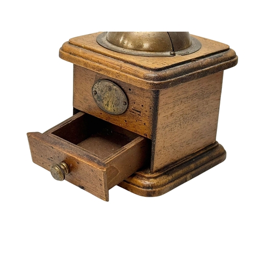 265 - A French Fruitwood Coffee Grinder, C.1910-20, Early 20th Century.